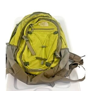 North Face Borealis Backpack Lime Green Gorpcore Bungee Cords Durable School
